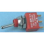 C & K SPDT Toggle Switch, On-Off-(On), Panel Mount