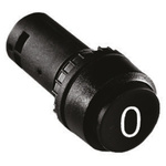 ABB, Compact Non-illuminated Black Round, NC, 22mm Momentary Screw