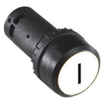 ABB, Compact Illuminated White Round, NO, 22mm Momentary Screw
