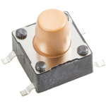 Pink Tactile Switch, Single Pole Single Throw (SPST) 50 mA @ 12 V dc 3.6mm Surface Mount