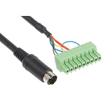 Pro-face PLC connection cable 5m For Use With HMI GP 4000 Series, PLC Mitsubishi PLC