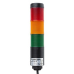 Werma Kompakt 37 LED Beacon Tower With Buzzer, 3 Light Elements, Green, Red, Yellow, 24 V ac/dc