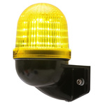 AUER Signal TDCV Series Yellow Multiple Effect Beacon, 150 → 264 V ac, Surface Mount, LED Bulb, IP66