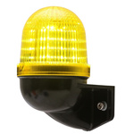 AUER Signal UDCV Series Yellow Multiple Effect Beacon, 24 V ac/dc, Surface Mount, LED Bulb, IP66