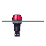 AUER Signal ISS Series Red Strobe Beacon, 24 V ac/dc, Panel Mount, LED Bulb, IP65
