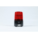 Patlite PFH Series Red Flashing Beacon, 6 V dc (4 - LR6 Alkaline dry cell batteries), Magnetic Mount, LED Bulb, IP55