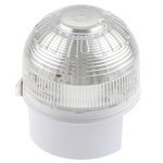 Klaxon Clear Beacon, 17 → 60 V dc, Base Mount, LED Bulb, IP65