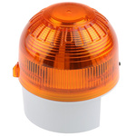 Klaxon Amber Beacon, 10 → 60 V dc, Base Mount, Xenon Bulb