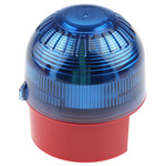 Klaxon Blue Beacon, 10 → 60 V dc, Base Mount, Xenon Bulb, IP65