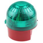 Klaxon Green Beacon, 10 → 60 V dc, Base Mount, Xenon Bulb, IP65
