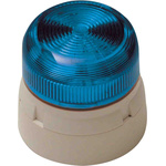 Klaxon Blue Flashing Beacon, 230 V ac, Base Mount, LED Bulb, IP65