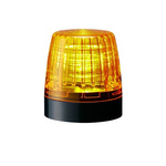 Patlite NE-A Series Amber Steady Beacon, 24 V dc, Surface Mount, LED Bulb, IP65