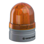 Werma EvoSIGNAL Mini Series Yellow Blinking Beacon, 12 V, Base Mount, LED Bulb, IP66