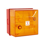 Clifford & Snell SD40IS Series Amber Steady Beacon, 16.2 To 26.4 V, Surface Mount, LED Bulb, IP65