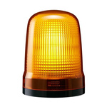 Patlite SL Series Amber Flashing Beacon, 12→24 VDC, Base Mount, LED Bulb, IP66