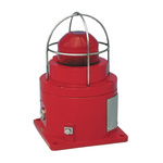 Eaton HAC SM87HXBA Series Red Flashing Beacon, 24 V, Base Mount, Xenon Bulb