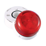 Klaxon Clear Flashing Beacon, 110 V, Surface Mount, Wall Mount, LED Bulb