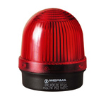 Werma 200 Series Red Continuous lighting Beacon, 12 → 230 V, Base Mount, Filament Bulb, IP65