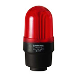 Werma 219 Series Red Continuous lighting Beacon, 115 V, Tube Mounting, LED Bulb