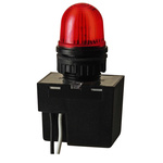 Werma 232 Series Red Flashing Beacon, 24 V, Built-in Mounting, Xenon Bulb