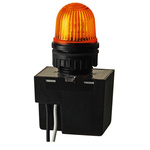 Werma 232 Series Yellow Flashing Beacon, 24 V, Built-in Mounting, Xenon Bulb