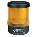 Werma 806 Series Yellow Continuous lighting Beacon, 230 V, Base Mount/ Wall Mount, LED Bulb