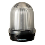Werma 828 Series Clear Flashing Beacon, 24 V dc, Base Mount, Xenon Bulb