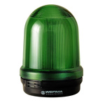 Werma 829 Series Green Rotating Beacon, 24 V, Base Mount, LED Bulb