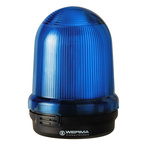 Werma 829 Series Blue Rotating Beacon, 24 V, Base Mount, LED Bulb