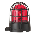 Werma 839 Series Red Rotating Beacon, 24 V, Base Mount, Incandescent Bulb