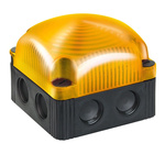 Werma 853 Series Yellow EVS Beacon, 12 V, Base Mount/ Wall Mount, LED Bulb