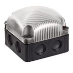 Werma 853 Series Clear Flashing Beacon, 48 V, Base Mount/ Wall Mount, LED Bulb