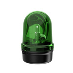 Werma 885 Series Green Rotating Beacon, 24 V, Base Mount, LED Bulb