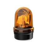 Werma 885 Series Yellow Rotating Beacon, 24 V, Base Mount, LED Bulb, IP65