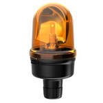 Werma 885 Series Yellow Rotating Beacon, 24 V, Base Mount, LED Bulb