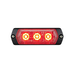 Patlite 1M1 Series Red Multiple Effect Warning Light, 12 → 24 V, Indoor/Outdoor, LED Bulb, IP68