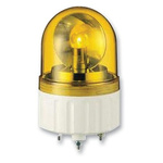 Schneider Electric XVR Series Amber Rotating Beacon, 24 V ac/dc, Base Mount, LED Bulb