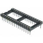 Winslow 2.54mm Pitch Vertical 28 Way, Through Hole Turned Pin Open Frame IC Dip Socket, 3A