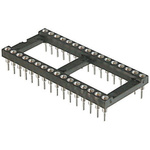 ASSMANN WSW 2.54mm Pitch Vertical 24 Way, Through Hole Turned Pin Open Frame IC Dip Socket, 3A