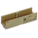 Harting, har-bus HM 2mm Pitch Hard Metric Type A Backplane Connector, Male, Straight, 5 Row, 110 Way