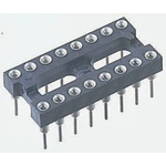 Winslow 2.54mm Pitch Vertical 22 Way, Through Hole Turned Pin Open Frame IC Dip Socket, 5A