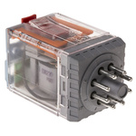 Releco, 230V ac Coil Non-Latching Relay DPDT, 10A Switching Current Plug In