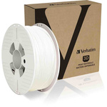 Verbatim 1.75mm White PET-G 3D Printer Filament, 1kg