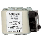 Socomec 1.6kA Tag Fuse, 3, 690V, 150mm