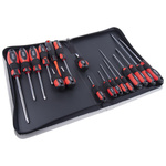 RS PRO Phillips; Pozidriv; Slotted Screwdriver Set, 18-Piece