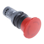 ABB Panel Mount Emergency Button - Twist to Reset, 22.5mm Cutout Diameter, NC/NO, Mushroom Head