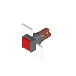 Illuminated Push Button Switch, IP65, Black, Panel Mount, Momentary for use with Series 51 Switches -25°C +55°C