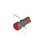 Illuminated Push Button Switch, IP65, Black, Panel Mount, Latching for use with Series 51 Switches -25°C +55°C