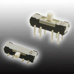 Through Hole Slide Switch SP3T 200 (Non-Switching) mA, 200 (Switching) mA Slide