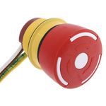 EAO Panel Mount Emergency Button - Twist to Reset, 22.5mm Cutout Diameter, NO/NC, Mushroom Head